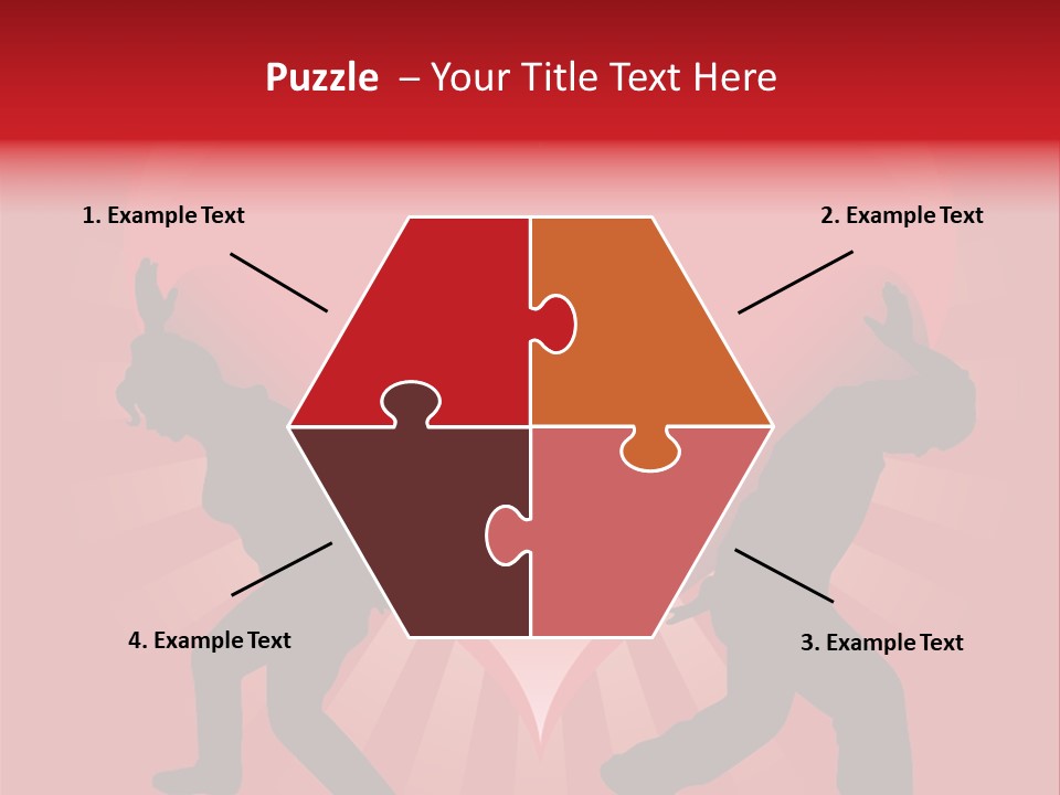 A Silhouette Of A Man And A Woman Dancing In Front Of A Heart PowerPoint Template