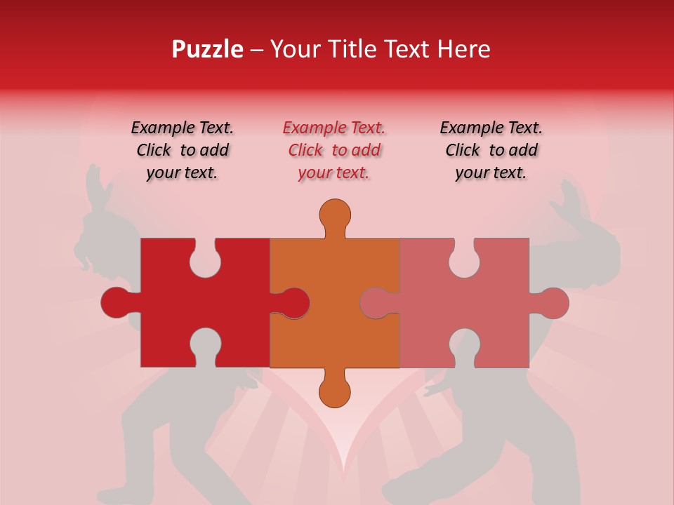 A Silhouette Of A Man And A Woman Dancing In Front Of A Heart PowerPoint Template