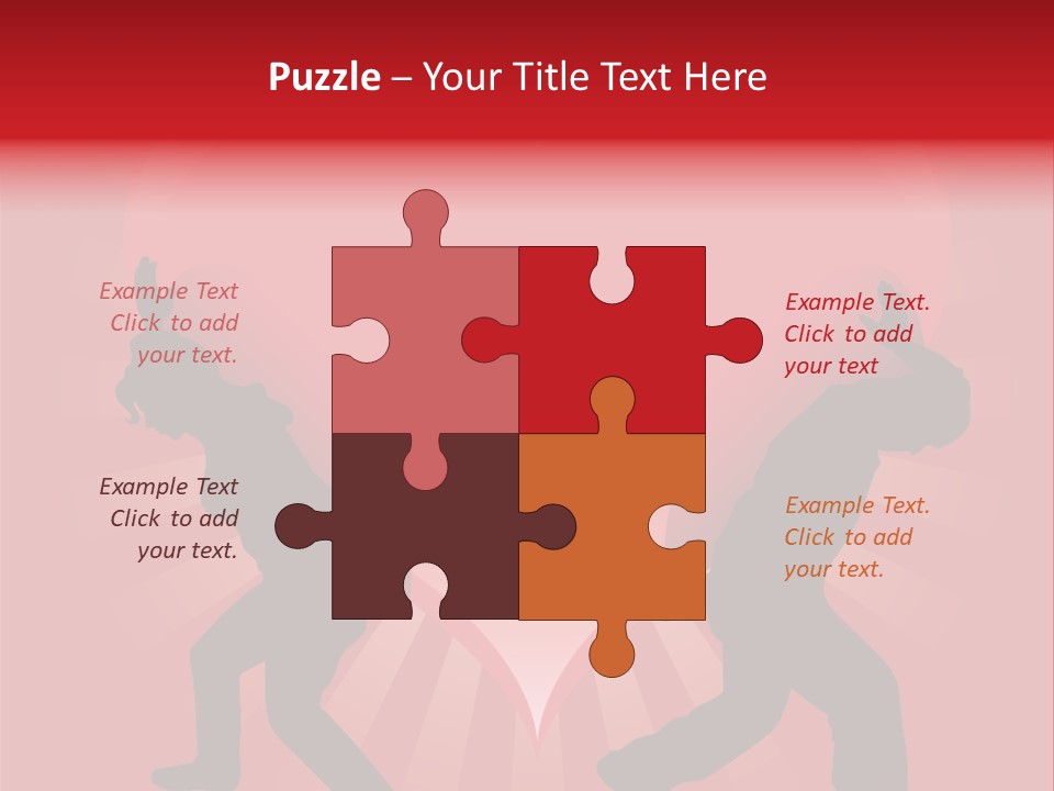 A Silhouette Of A Man And A Woman Dancing In Front Of A Heart PowerPoint Template