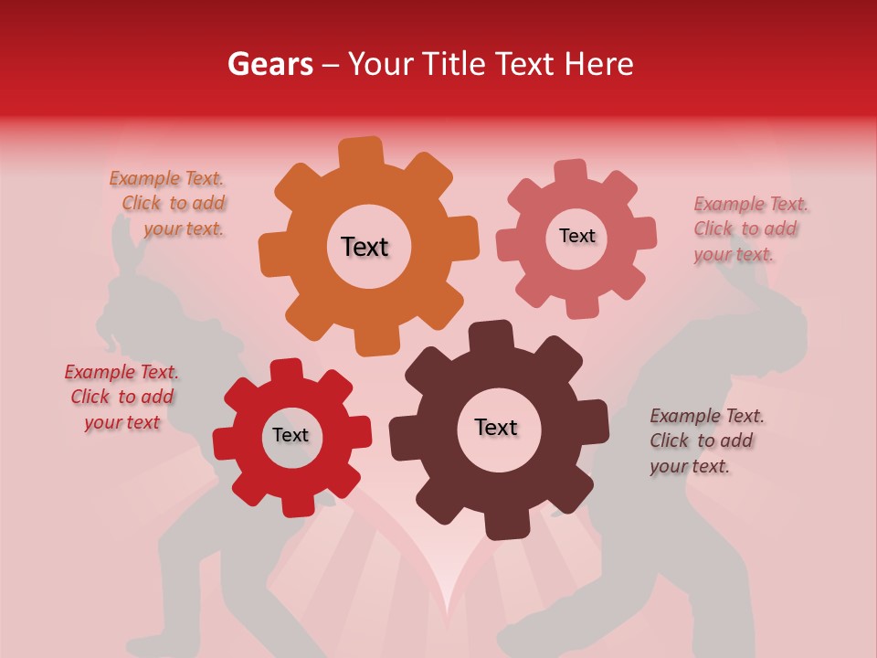 A Silhouette Of A Man And A Woman Dancing In Front Of A Heart PowerPoint Template