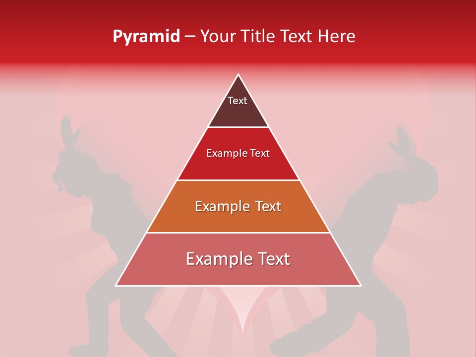 A Silhouette Of A Man And A Woman Dancing In Front Of A Heart PowerPoint Template