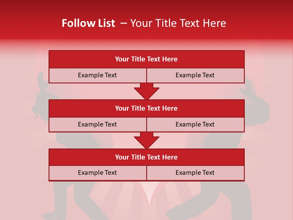 A Silhouette Of A Man And A Woman Dancing In Front Of A Heart PowerPoint Template