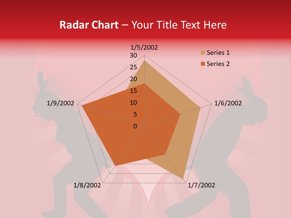 A Silhouette Of A Man And A Woman Dancing In Front Of A Heart PowerPoint Template