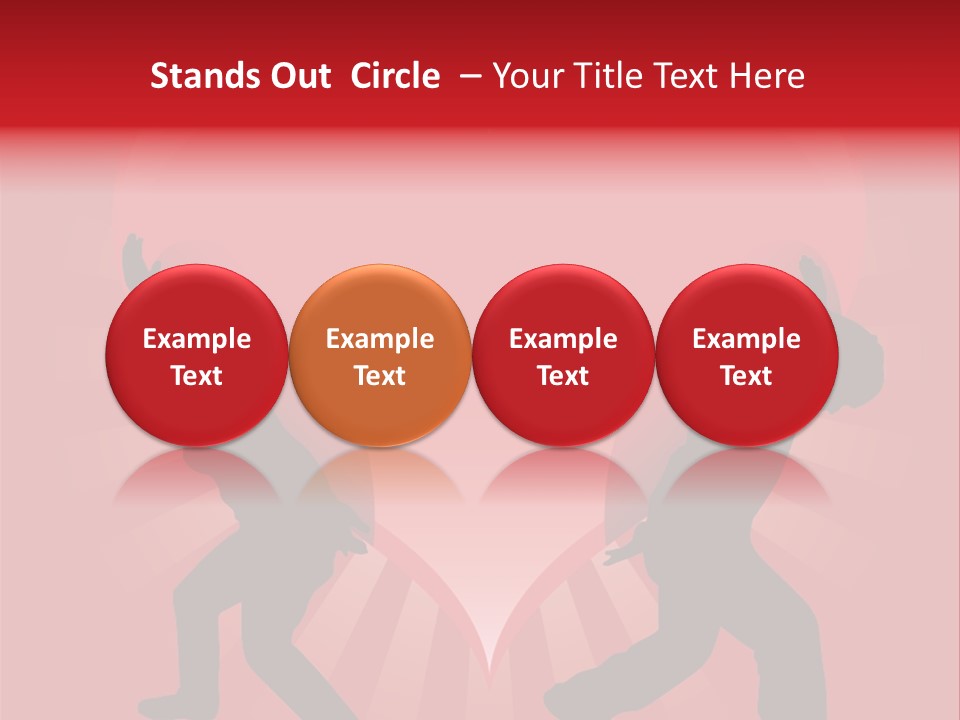 A Silhouette Of A Man And A Woman Dancing In Front Of A Heart PowerPoint Template