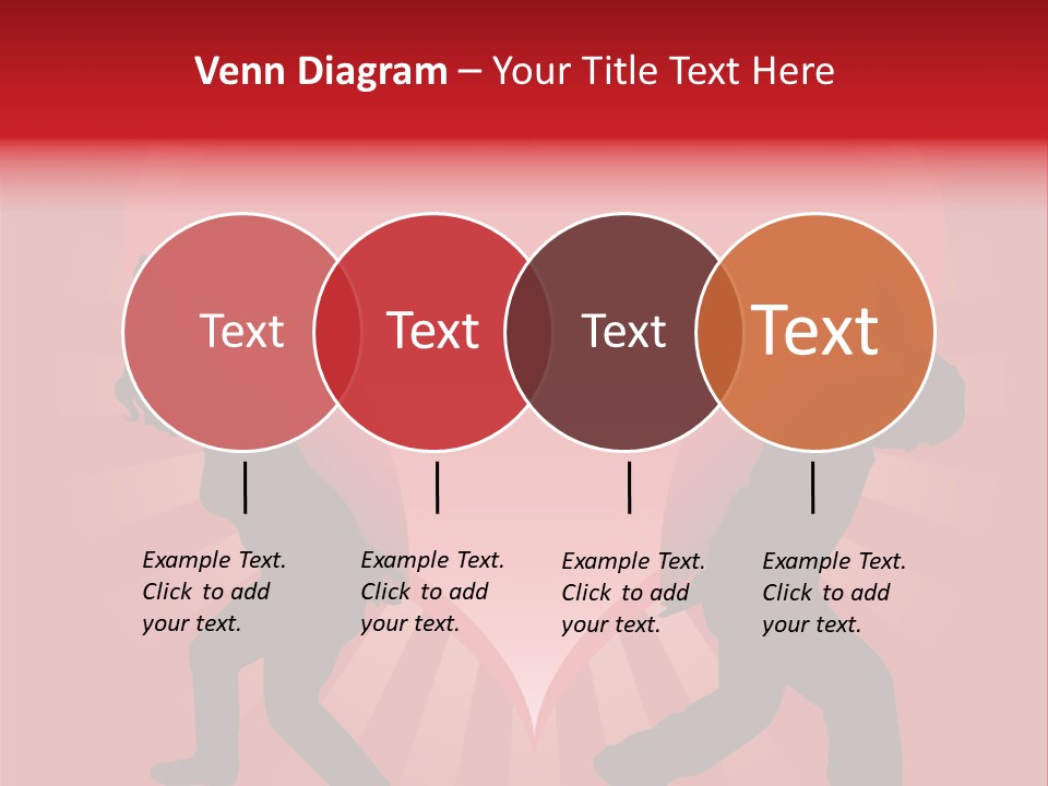 A Silhouette Of A Man And A Woman Dancing In Front Of A Heart PowerPoint Template
