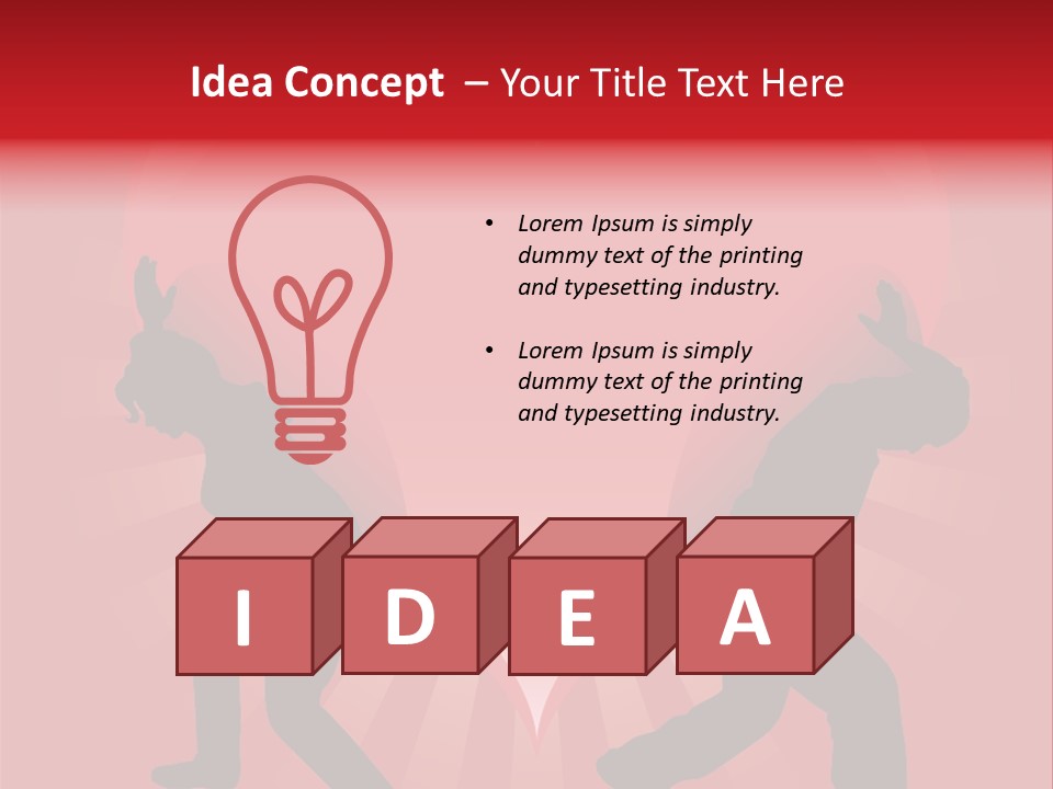 A Silhouette Of A Man And A Woman Dancing In Front Of A Heart PowerPoint Template