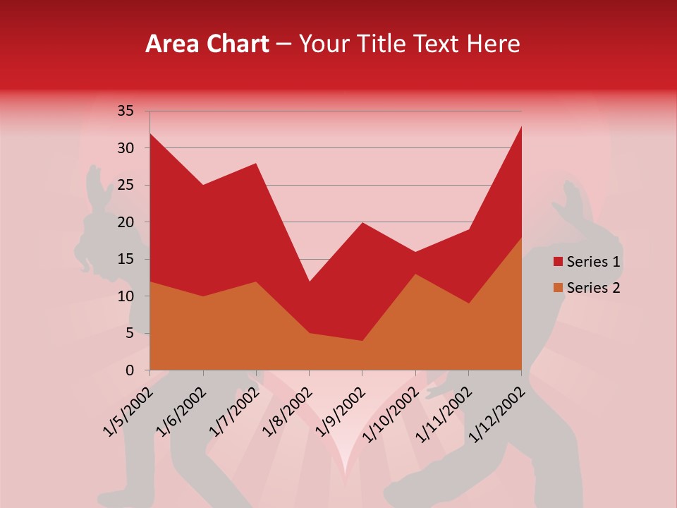 A Silhouette Of A Man And A Woman Dancing In Front Of A Heart PowerPoint Template