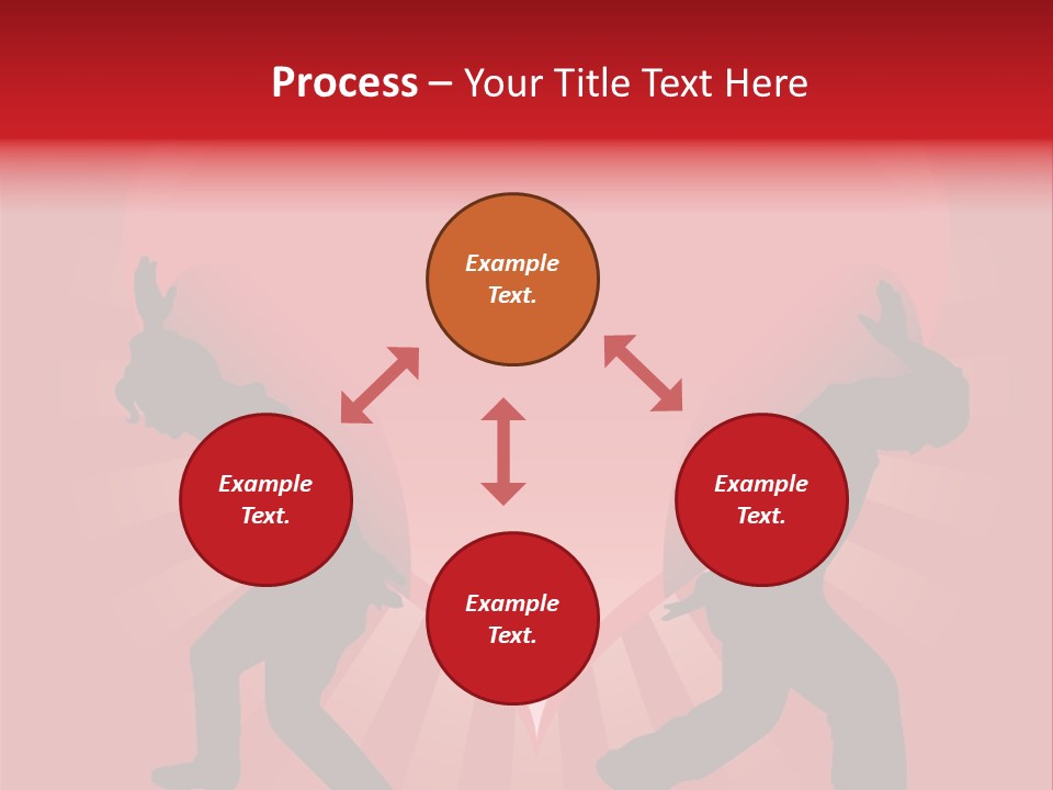 A Silhouette Of A Man And A Woman Dancing In Front Of A Heart PowerPoint Template