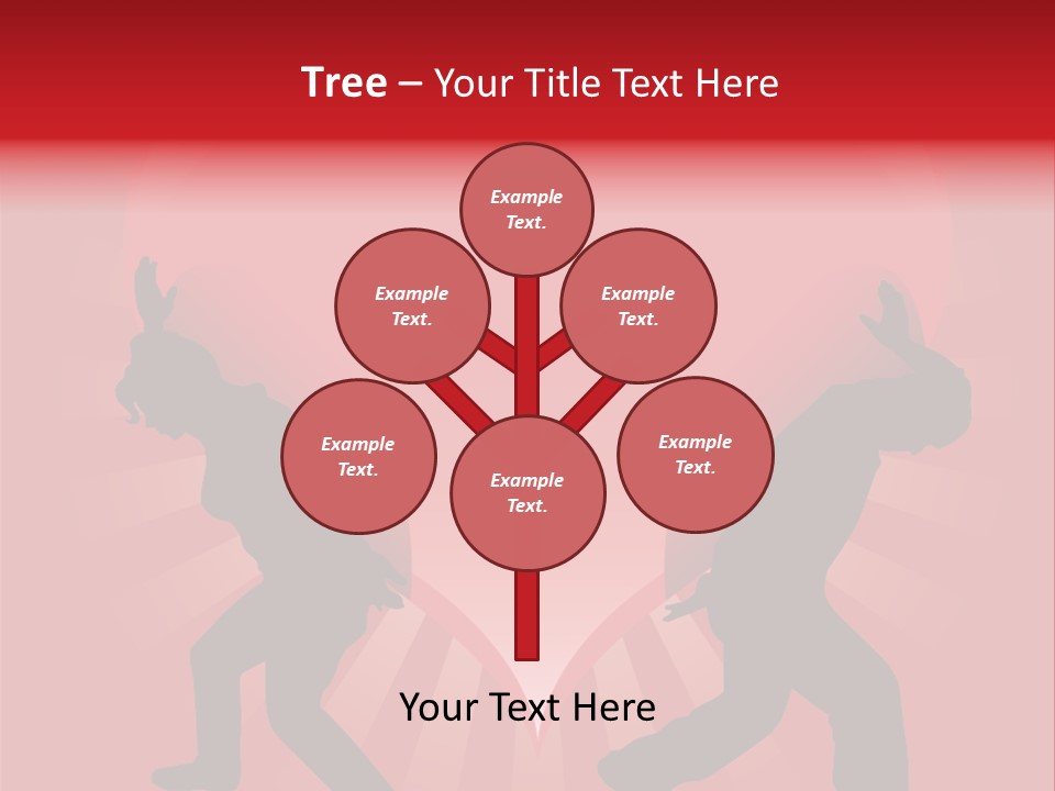 A Silhouette Of A Man And A Woman Dancing In Front Of A Heart PowerPoint Template