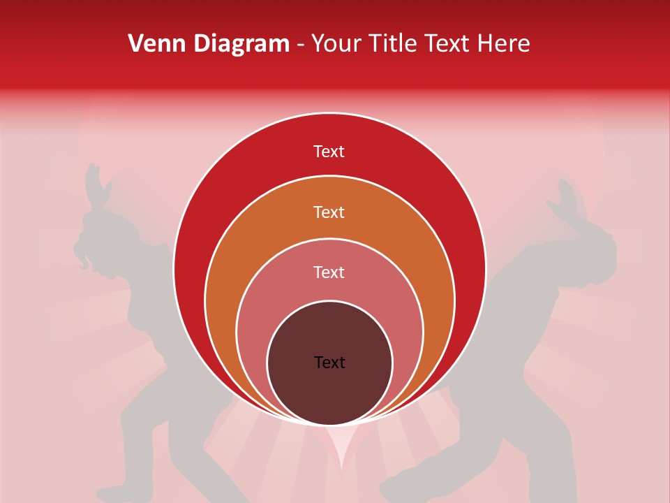 A Silhouette Of A Man And A Woman Dancing In Front Of A Heart PowerPoint Template