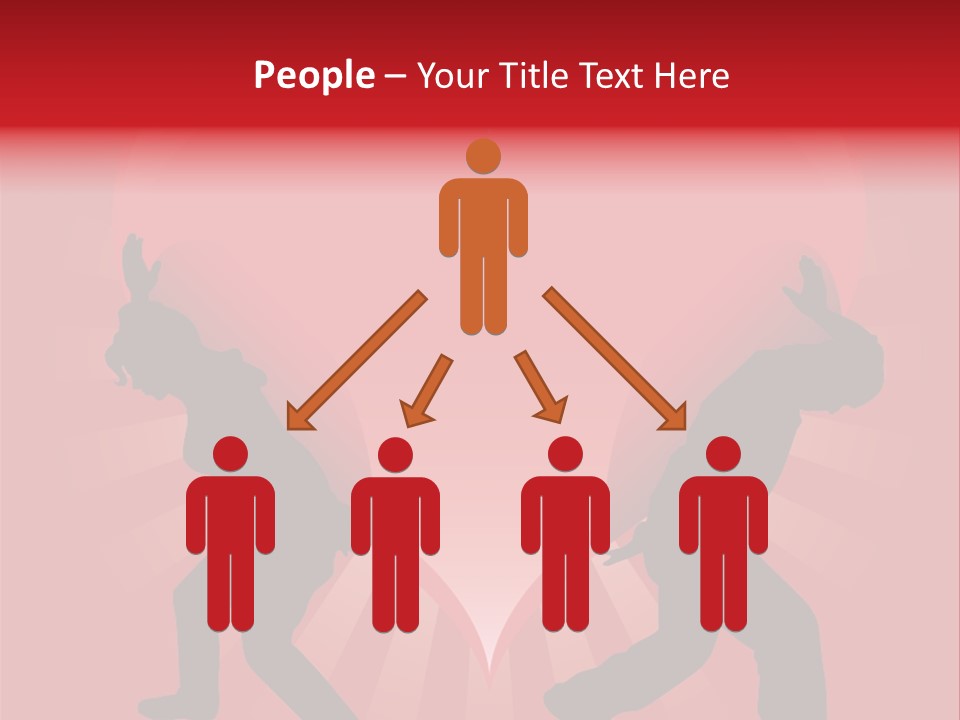 A Silhouette Of A Man And A Woman Dancing In Front Of A Heart PowerPoint Template