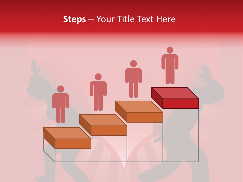 A Silhouette Of A Man And A Woman Dancing In Front Of A Heart PowerPoint Template