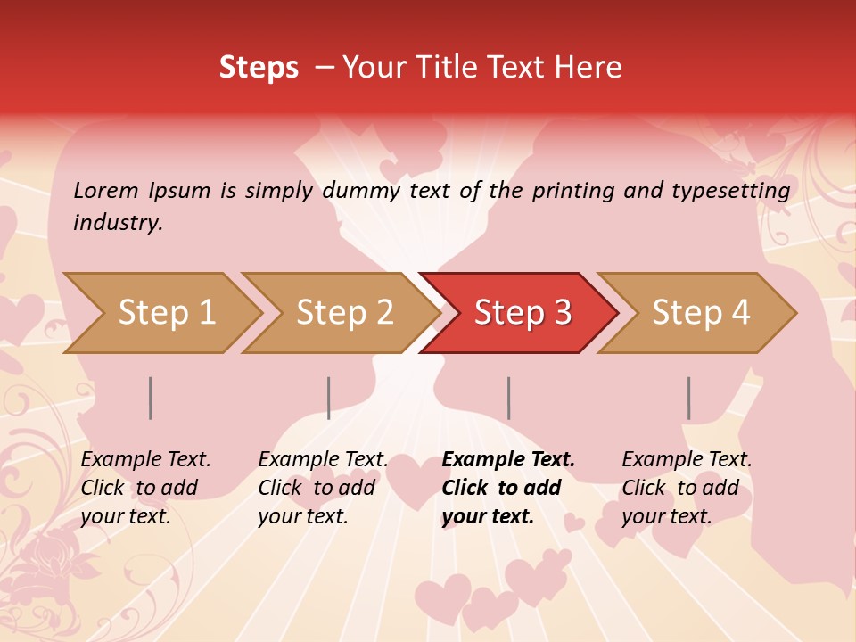 A Couple Kissing With Hearts In The Background PowerPoint Template