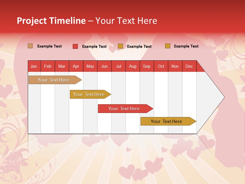 A Couple Kissing With Hearts In The Background PowerPoint Template