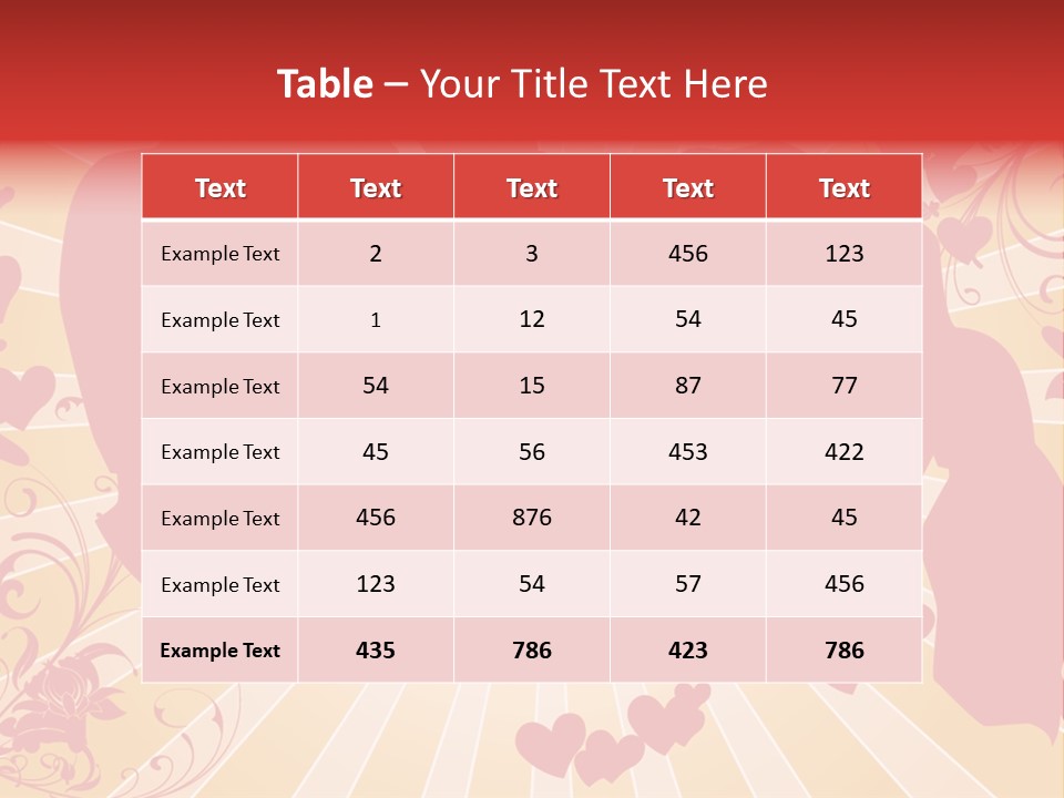 A Couple Kissing With Hearts In The Background PowerPoint Template
