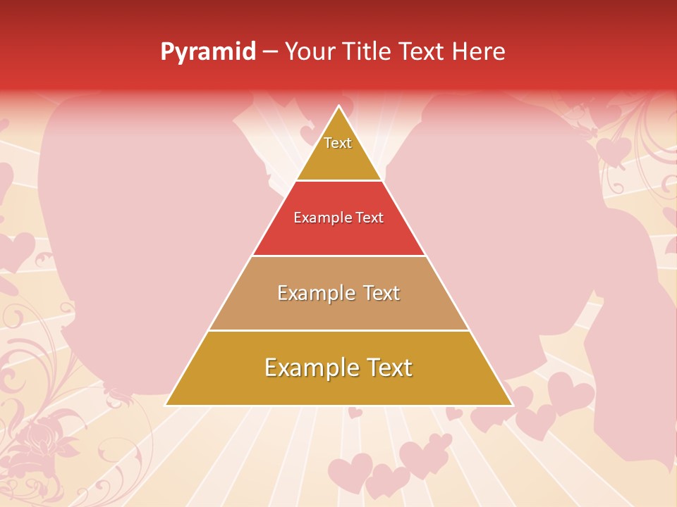 A Couple Kissing With Hearts In The Background PowerPoint Template