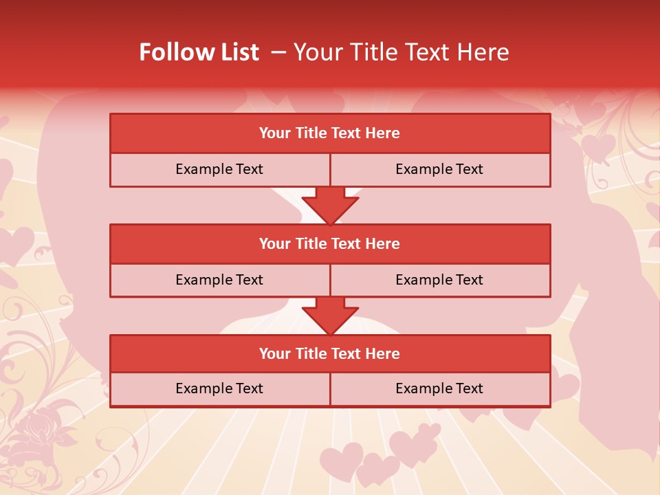 A Couple Kissing With Hearts In The Background PowerPoint Template