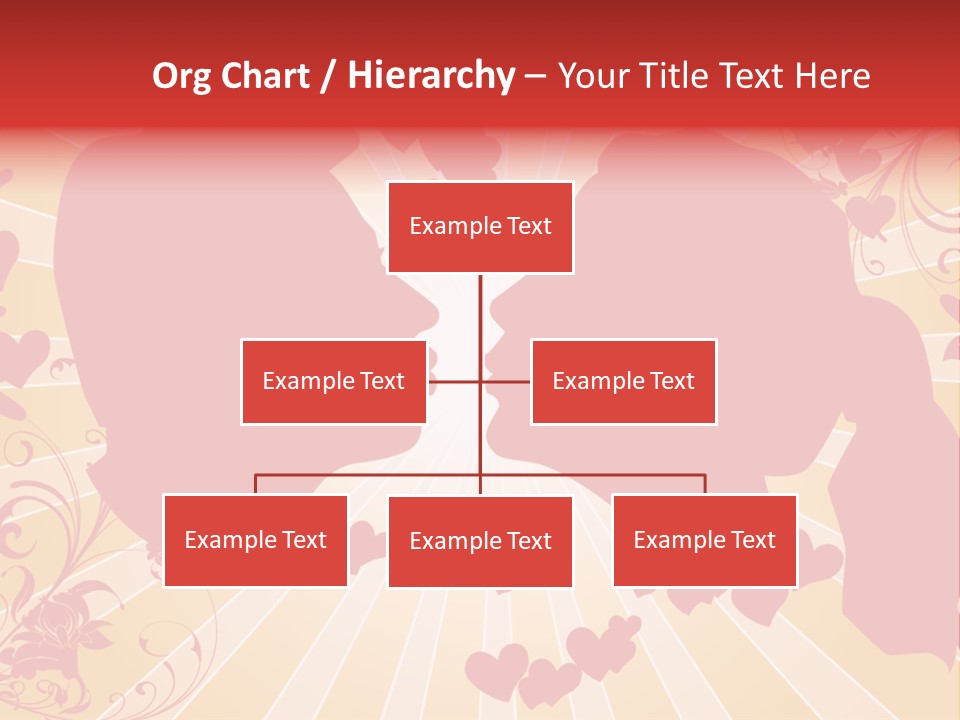 A Couple Kissing With Hearts In The Background PowerPoint Template