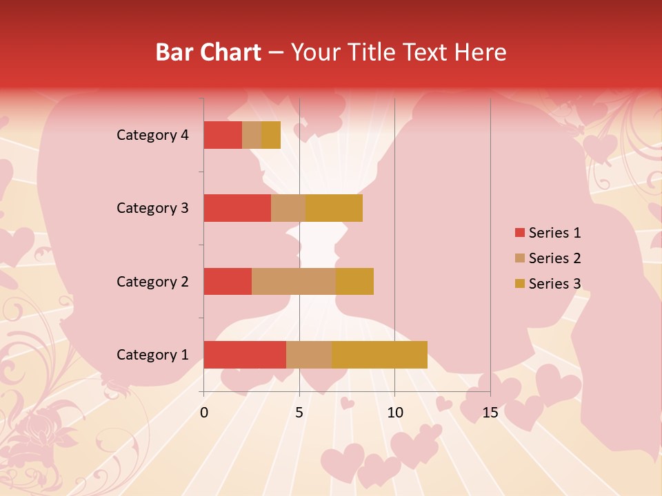 A Couple Kissing With Hearts In The Background PowerPoint Template