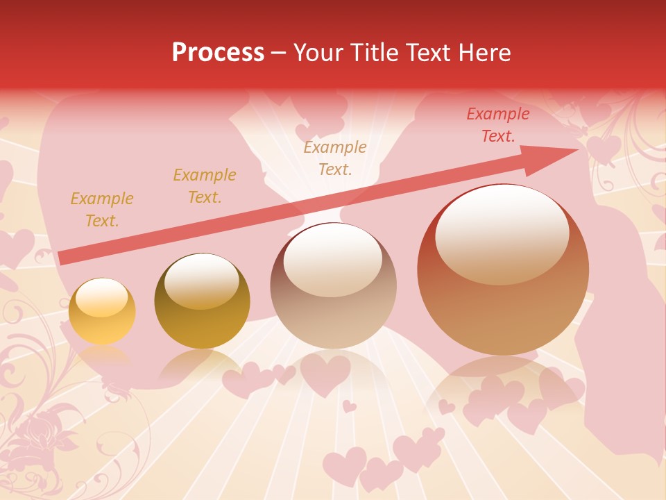 A Couple Kissing With Hearts In The Background PowerPoint Template