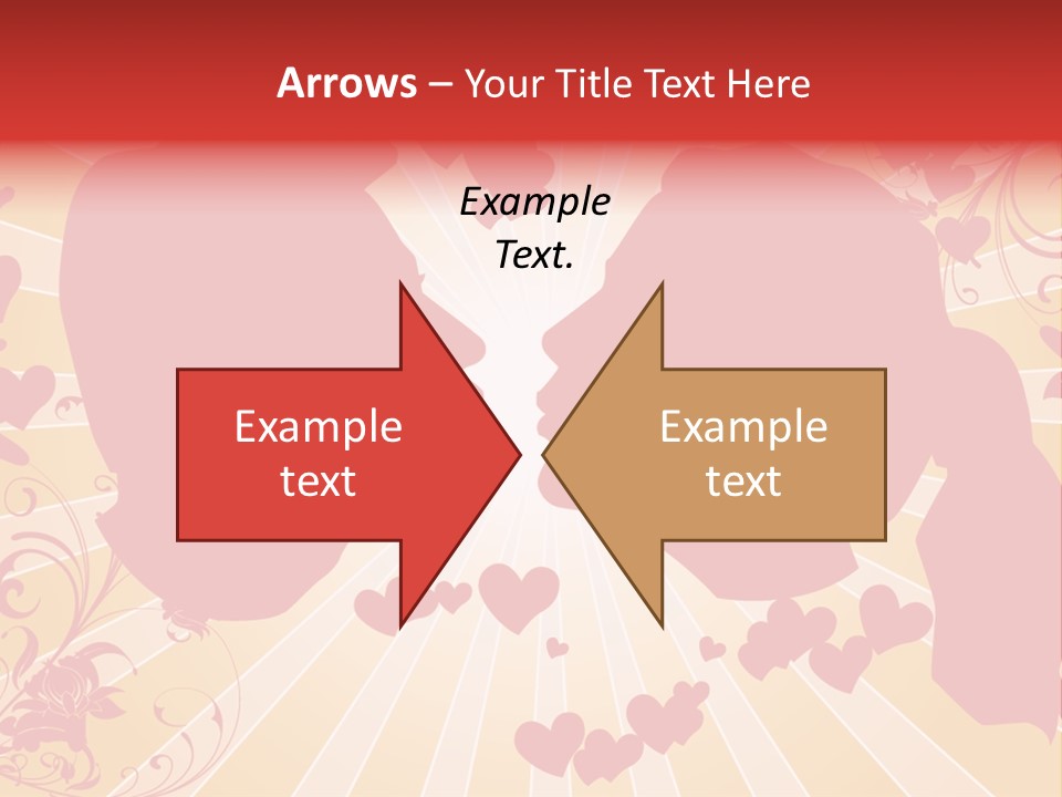 A Couple Kissing With Hearts In The Background PowerPoint Template
