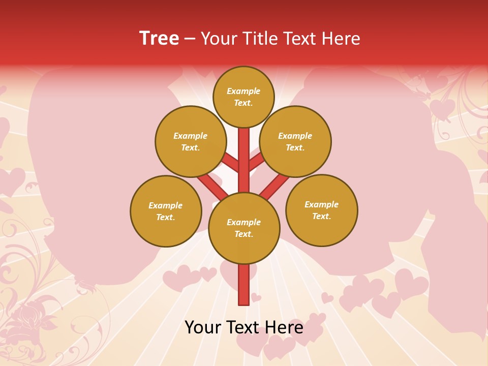 A Couple Kissing With Hearts In The Background PowerPoint Template