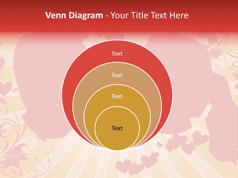 A Couple Kissing With Hearts In The Background PowerPoint Template
