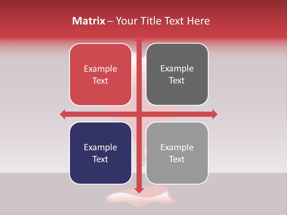 A Red Heart With A Drop Of Blood On It PowerPoint Template