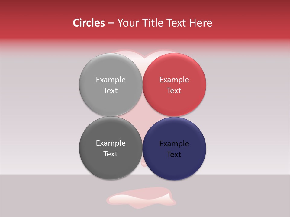 A Red Heart With A Drop Of Blood On It PowerPoint Template