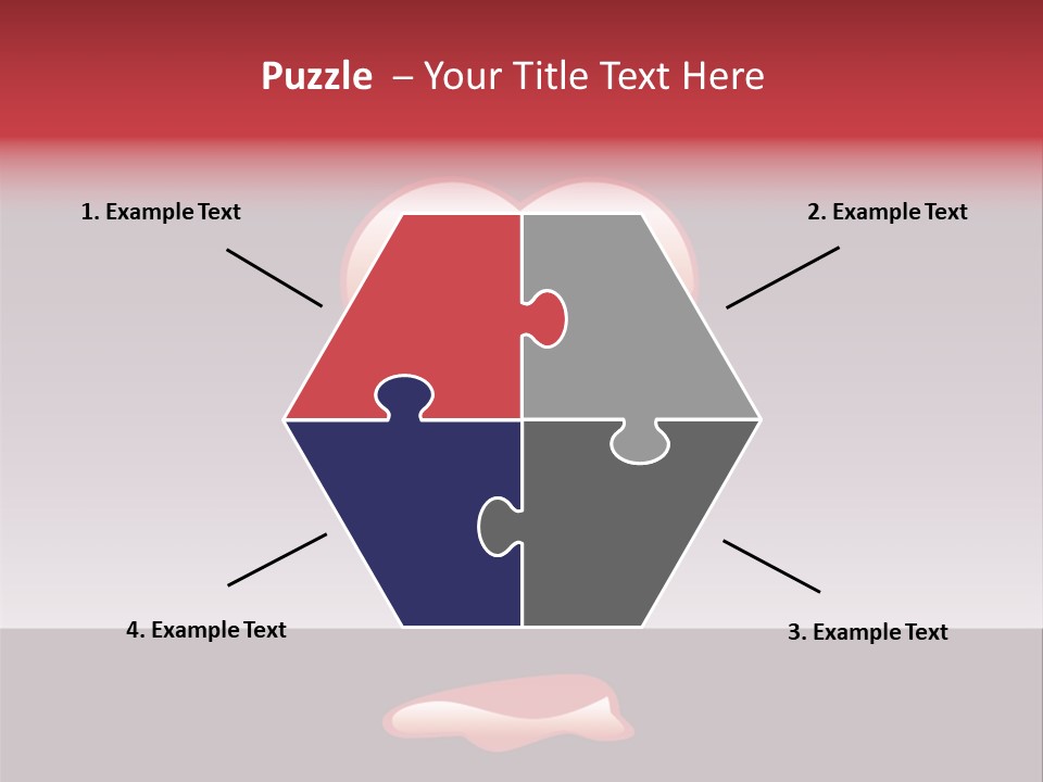 A Red Heart With A Drop Of Blood On It PowerPoint Template