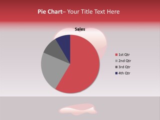 A Red Heart With A Drop Of Blood On It PowerPoint Template