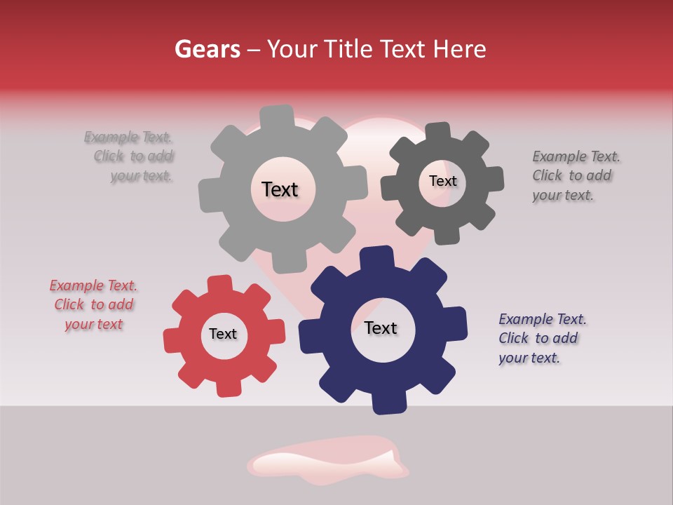 A Red Heart With A Drop Of Blood On It PowerPoint Template