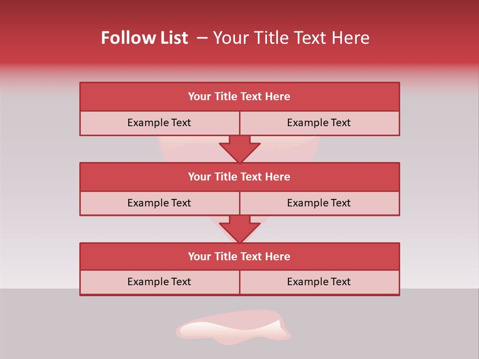 A Red Heart With A Drop Of Blood On It PowerPoint Template