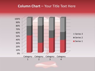 A Red Heart With A Drop Of Blood On It PowerPoint Template