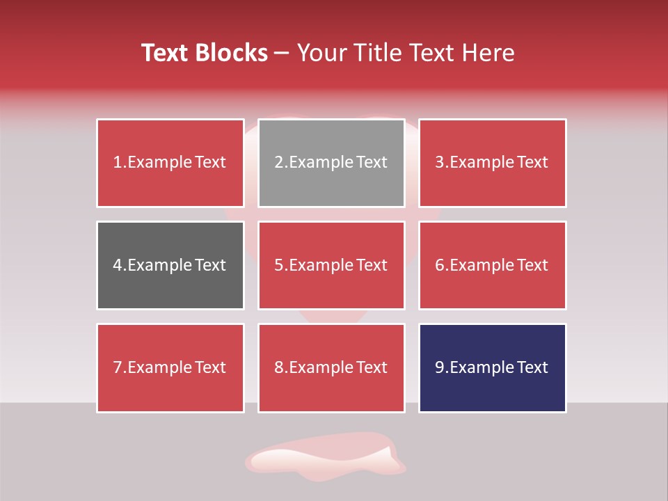 A Red Heart With A Drop Of Blood On It PowerPoint Template