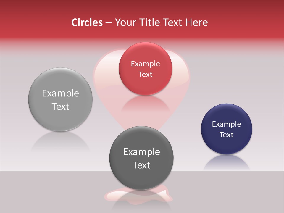A Red Heart With A Drop Of Blood On It PowerPoint Template