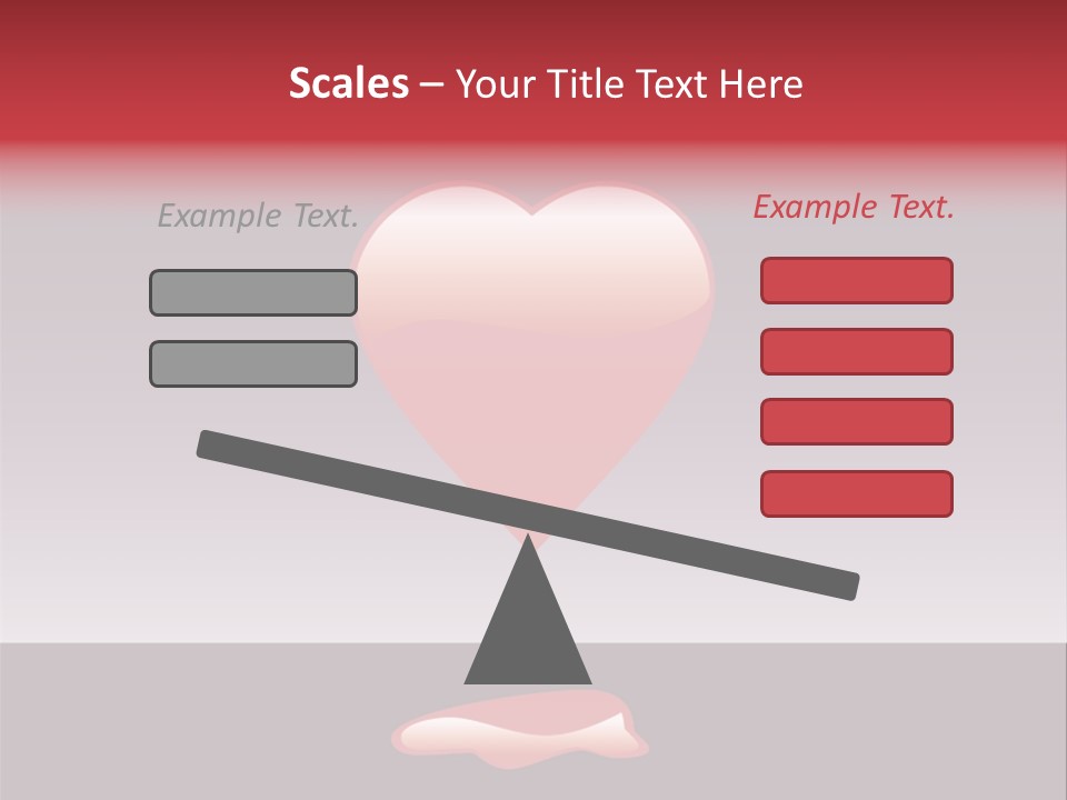 A Red Heart With A Drop Of Blood On It PowerPoint Template