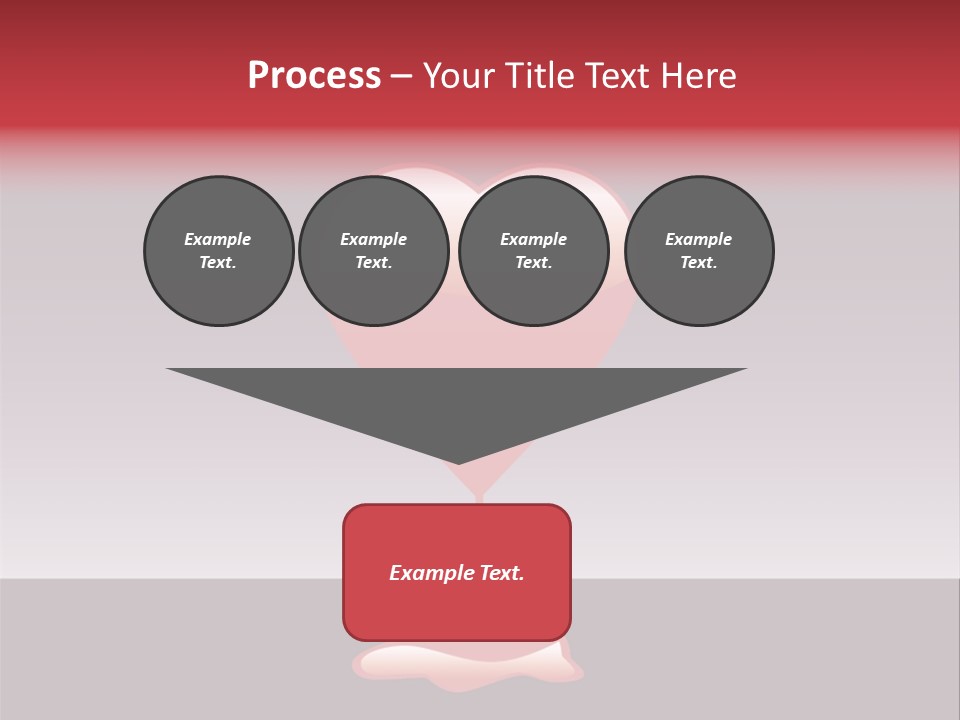 A Red Heart With A Drop Of Blood On It PowerPoint Template