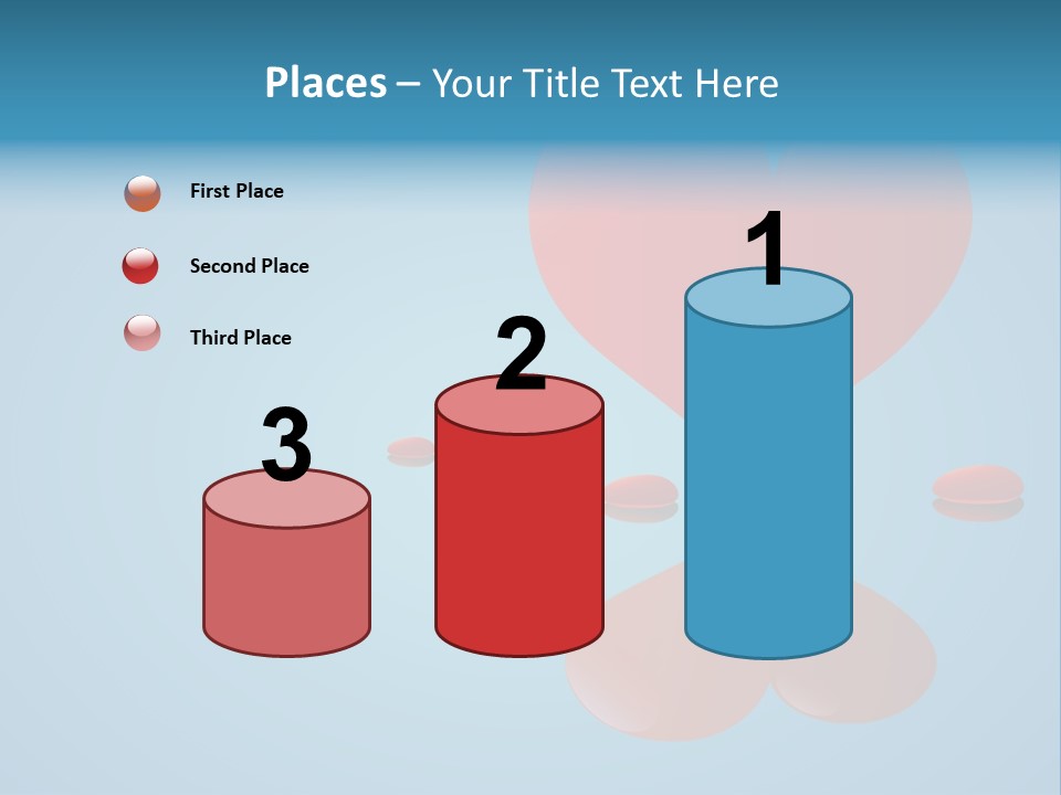 A Red Heart Floating On Top Of A Body Of Water PowerPoint Template