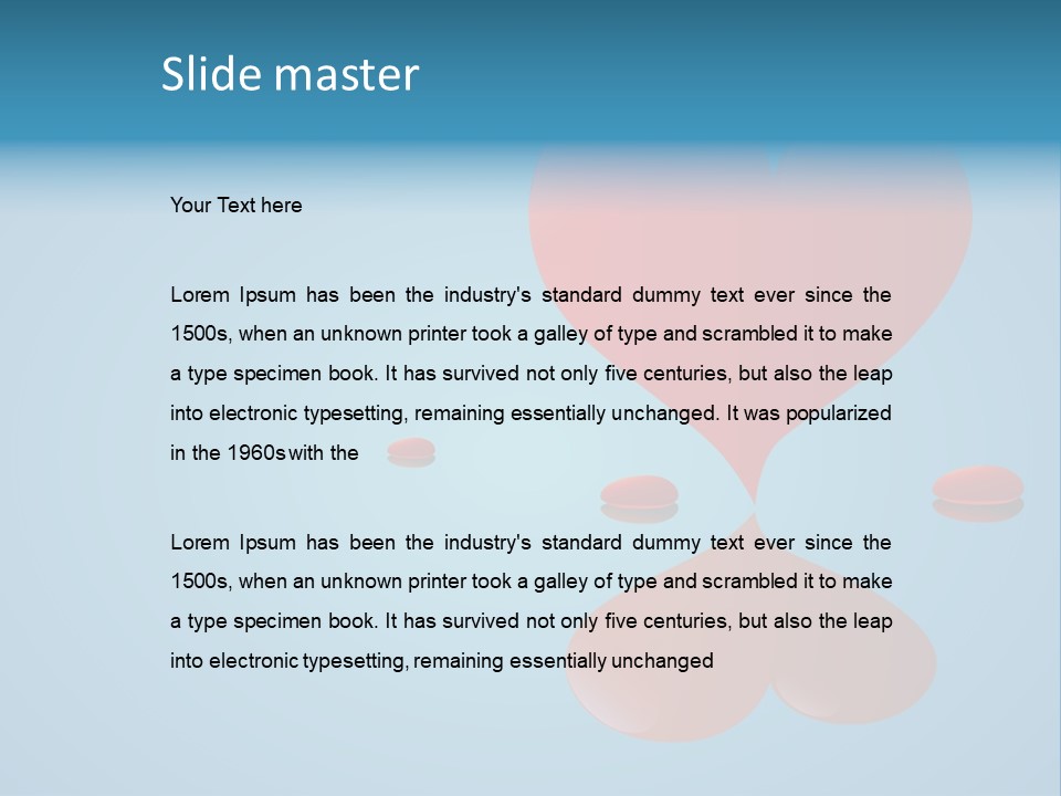 A Red Heart Floating On Top Of A Body Of Water PowerPoint Template