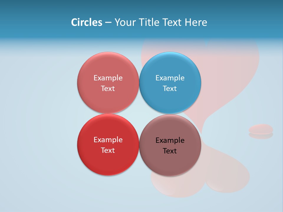 A Red Heart Floating On Top Of A Body Of Water PowerPoint Template