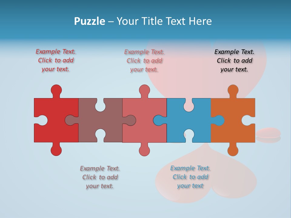 A Red Heart Floating On Top Of A Body Of Water PowerPoint Template