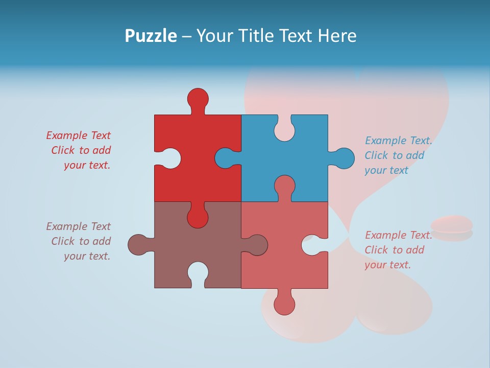 A Red Heart Floating On Top Of A Body Of Water PowerPoint Template