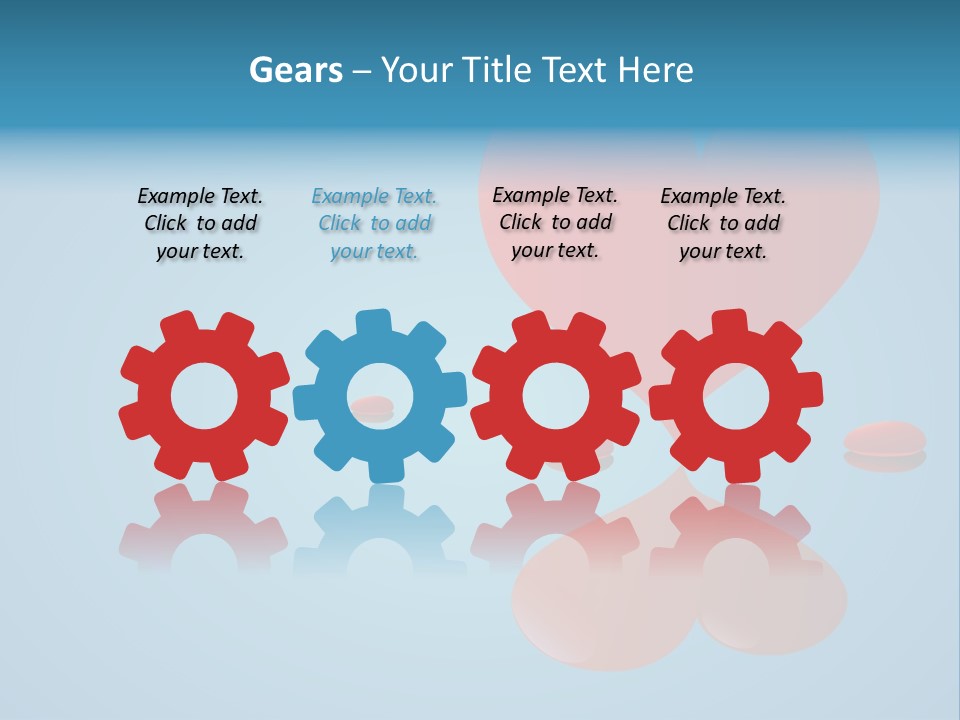 A Red Heart Floating On Top Of A Body Of Water PowerPoint Template