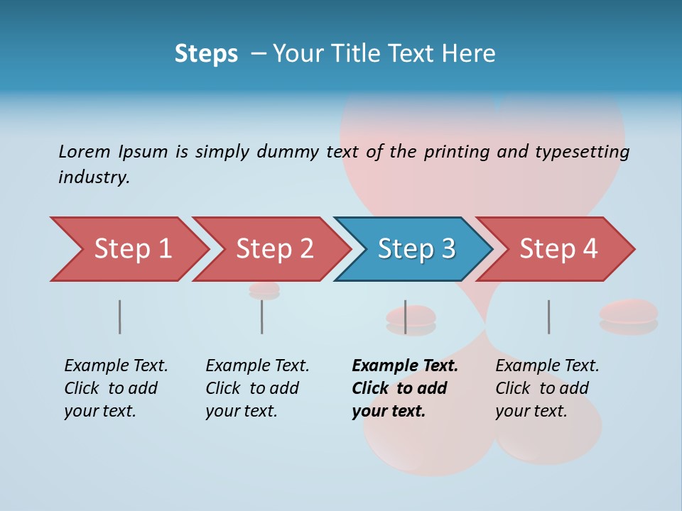 A Red Heart Floating On Top Of A Body Of Water PowerPoint Template
