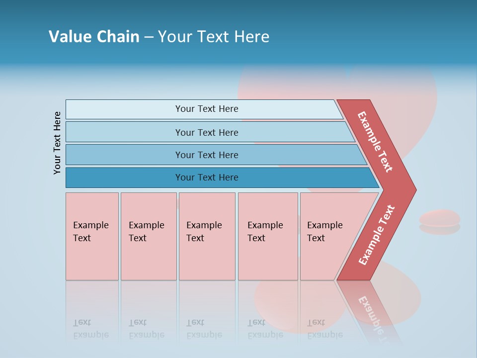 A Red Heart Floating On Top Of A Body Of Water PowerPoint Template