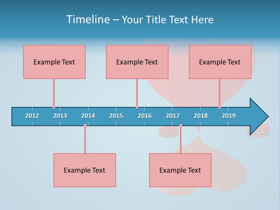 A Red Heart Floating On Top Of A Body Of Water PowerPoint Template