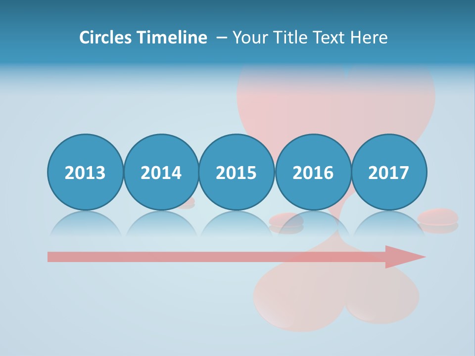 A Red Heart Floating On Top Of A Body Of Water PowerPoint Template