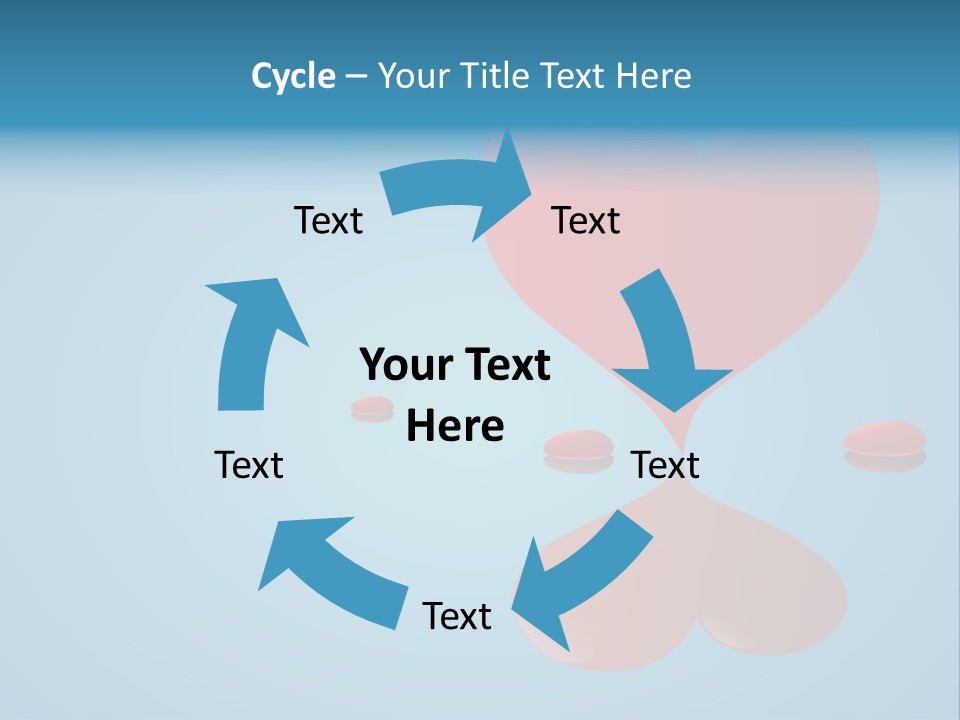 A Red Heart Floating On Top Of A Body Of Water PowerPoint Template