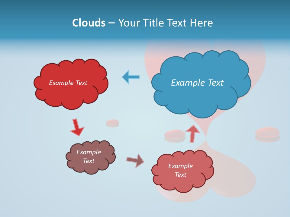 A Red Heart Floating On Top Of A Body Of Water PowerPoint Template